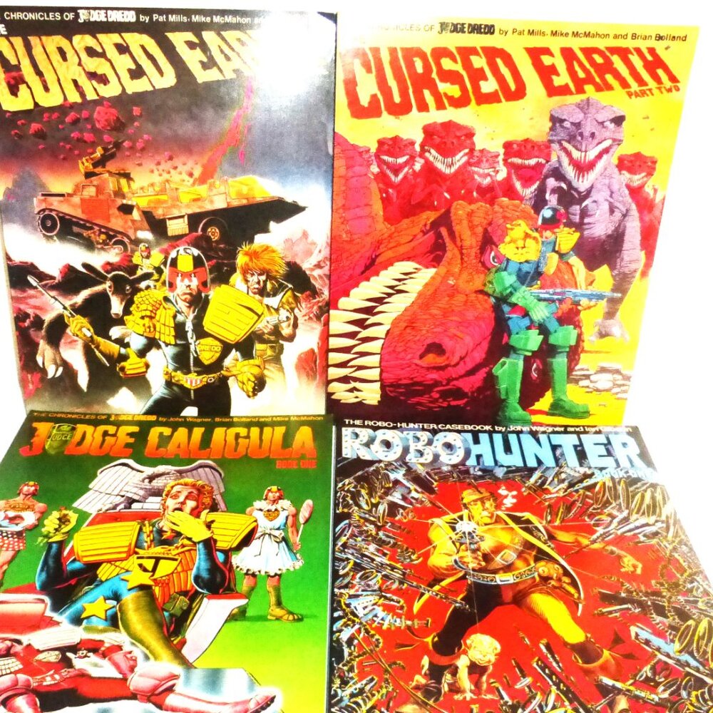 4x CURSED EARTH Chronicles of JUDGE DREDD Pat Mills Titan Books